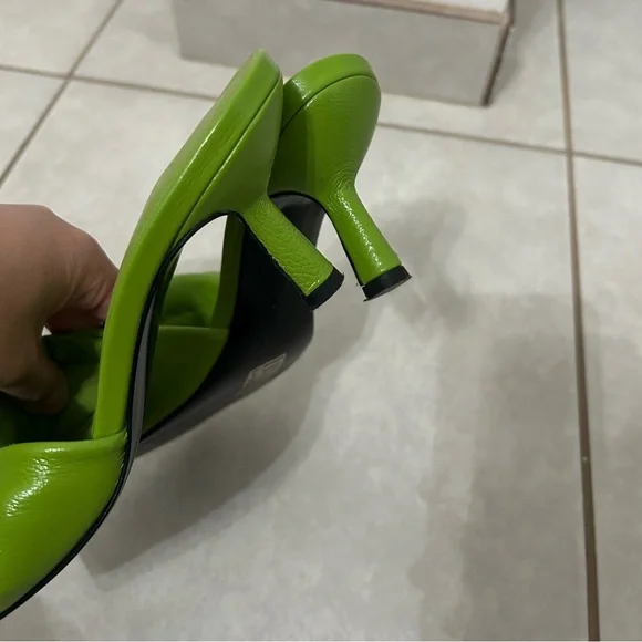 BY FAR Green Lana Heeled Sandals - Picture 10 of 11